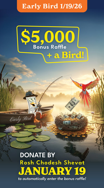 Early Bird Bonus Raffle! $5000 + a Bird - enter before January 19!