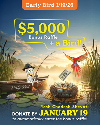 Early Bird Bonus Raffle! $5000 + a Bird - enter before January 19th!